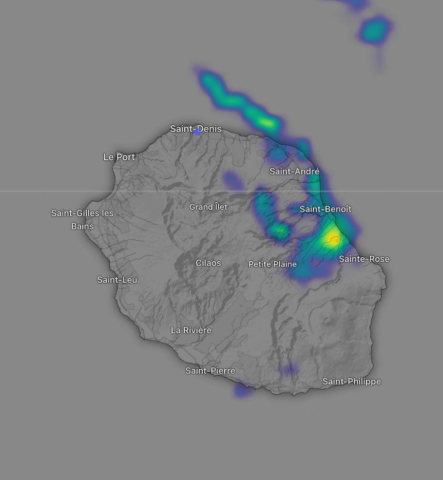 Meteo live à La Réunion