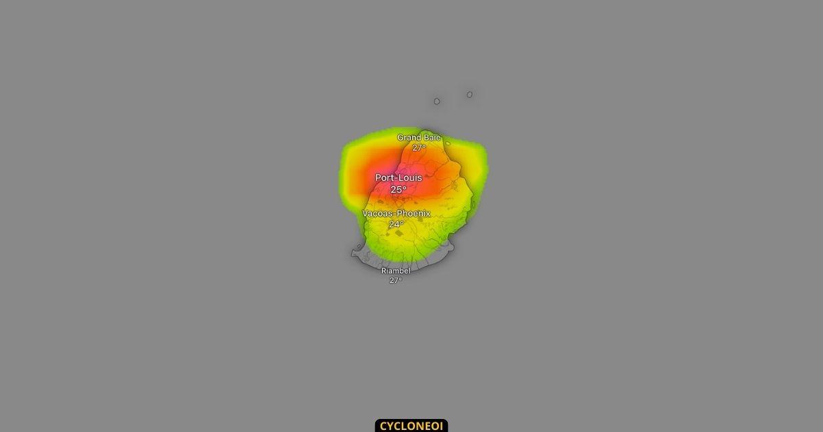 Île Maurice : des averses orageuses sont possibles pour ce samedi
