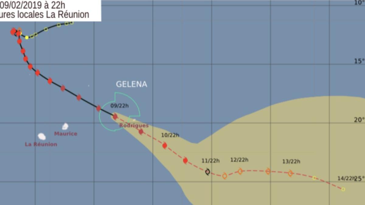GELENA : Le vent se renforce et la pression chute à Rodrigues