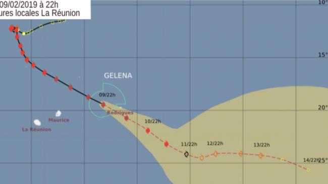 GELENA : Le vent se renforce et la pression chute à Rodrigues