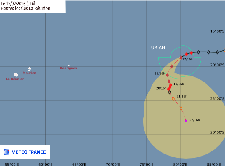 Prévision Météo France du 17 février à 12z