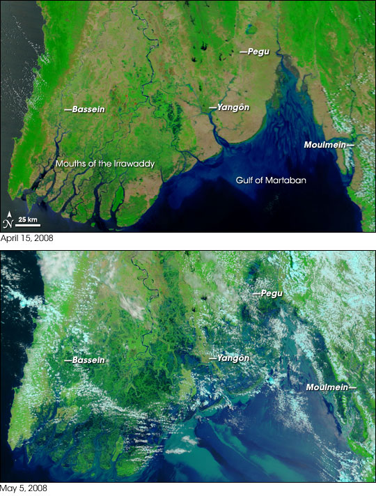 La Birmanie avant et après le cyclone NARGIS
