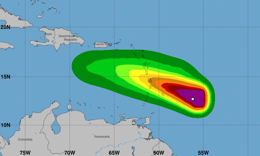KIRK vers les Antilles, la Guadeloupe et la Martinique en vigilance cyclone