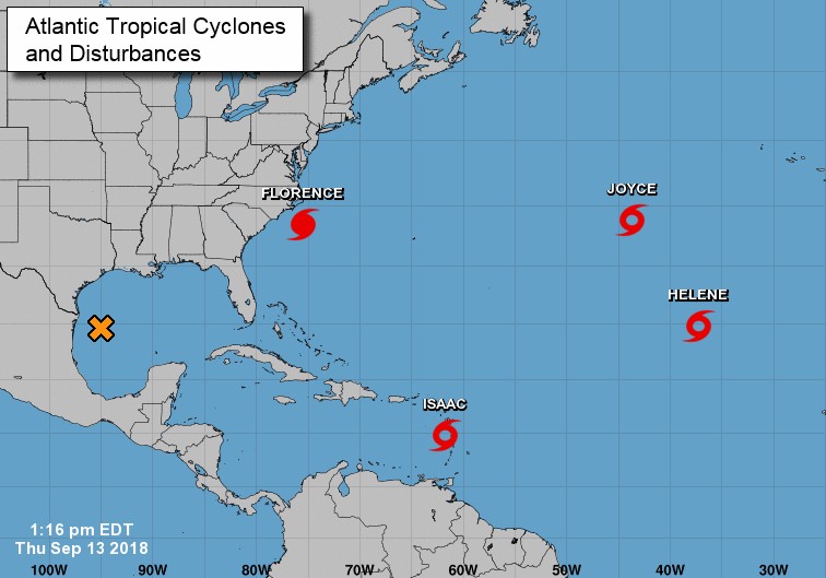 Situation cyclonique dans l'atlantique nord ©NHC