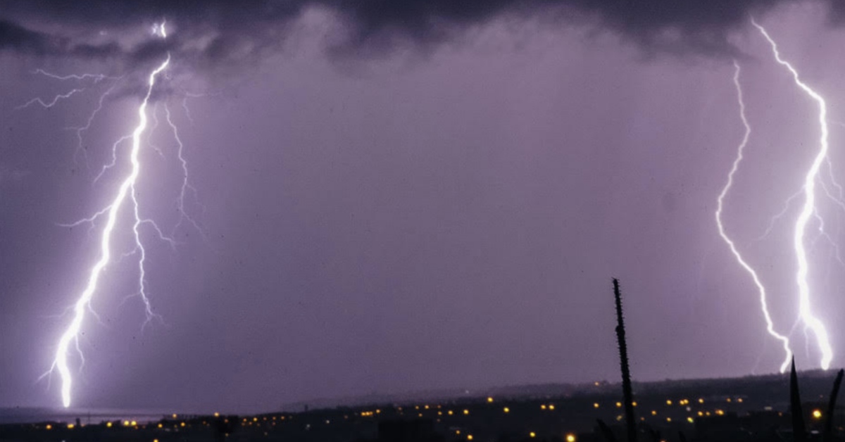 Orage à la Réunion 17 Janvier 2019