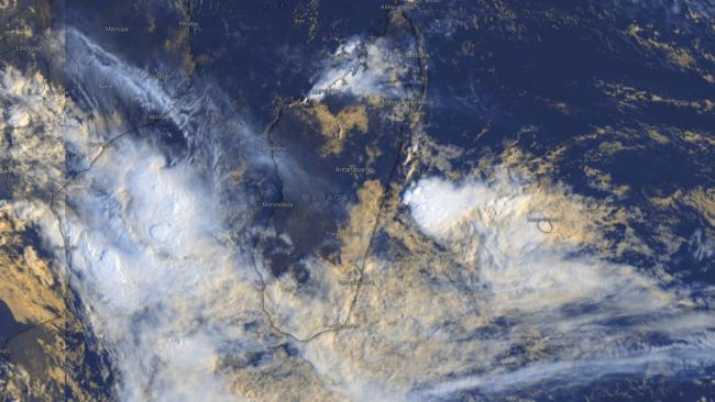 Forte activité orageuse entre Madagascar et la Réunion
