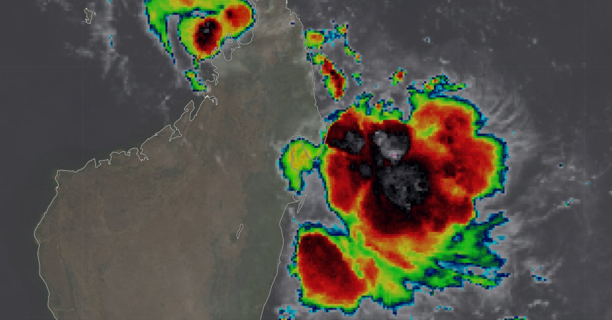 Orage au large de Madagascar