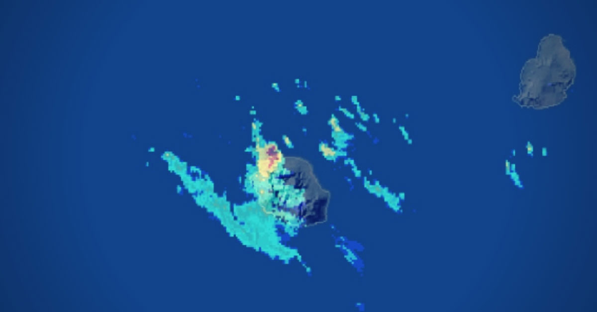Imagerie radar de la Réunion