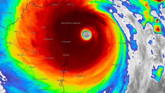 Le catastrophique ouragan majeur Iota (cat.5) frappe de plein fouet le Nicaragua