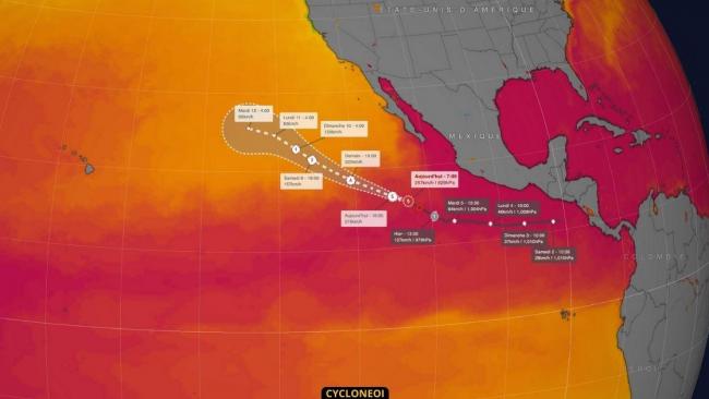 Jova un puissant ouragan de catégorie 5 perdu en plein océan