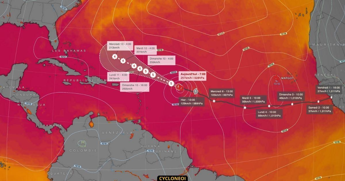 Lee est devenu le premier ouragan de catégorie 5 de la saison 2023