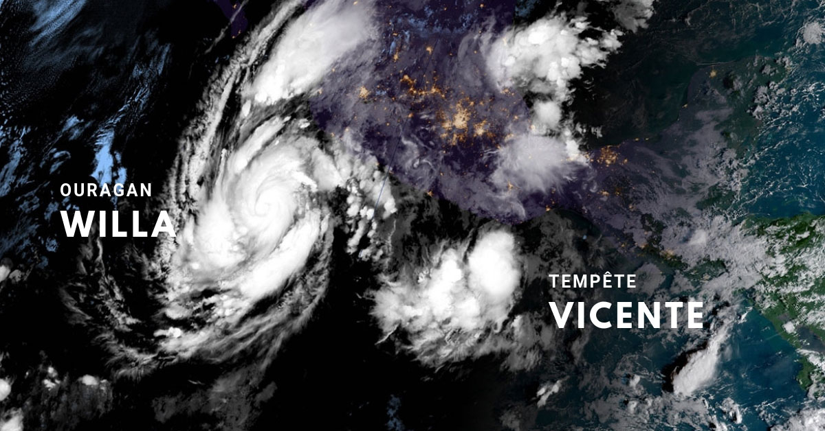 L'ouest du Mexique sous la menace de l'ouragan WILLA
