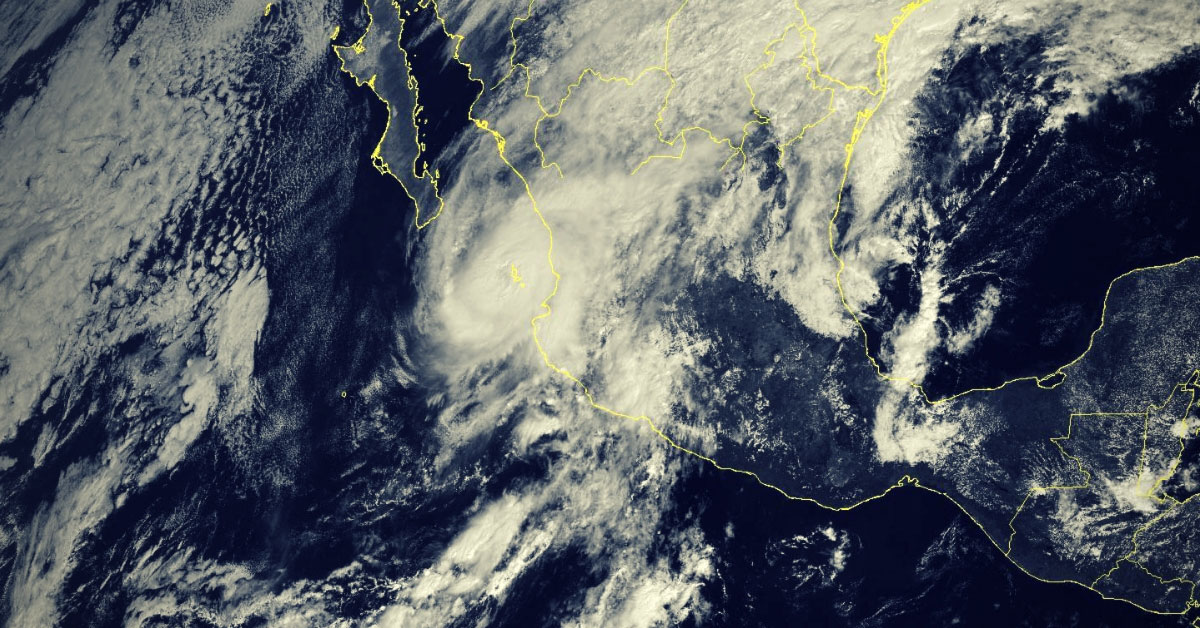 Ouragan willa vers le mexique