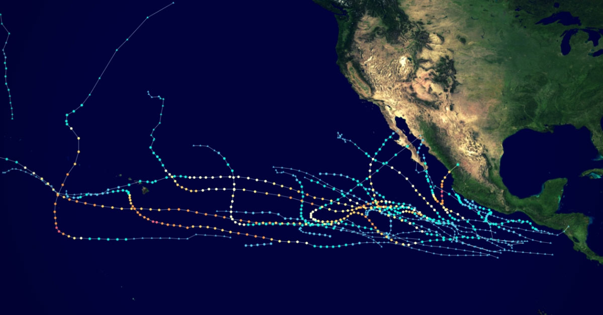 Ouragans pacifique est 2019