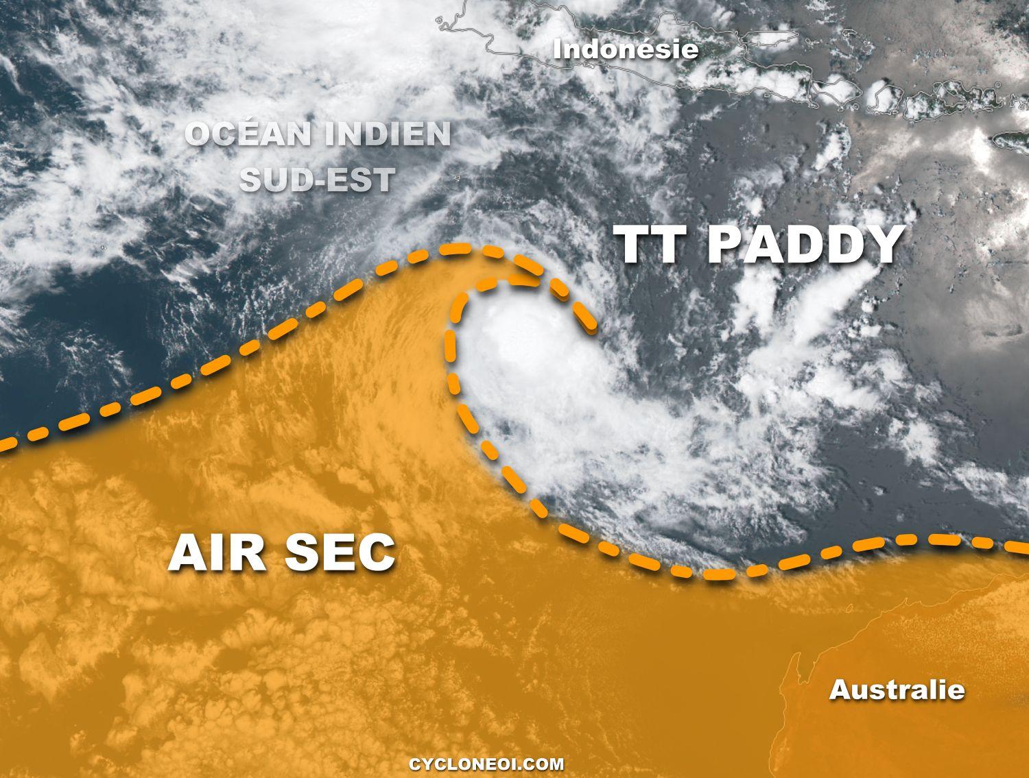 tropical storm Paddy dry air cy