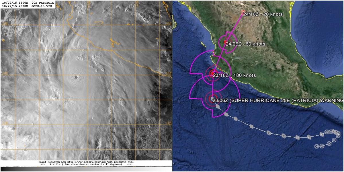 PATRICIA un monstre qui menace le Méxique