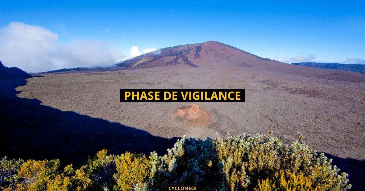 Piton de la fournaise phase de vigilance