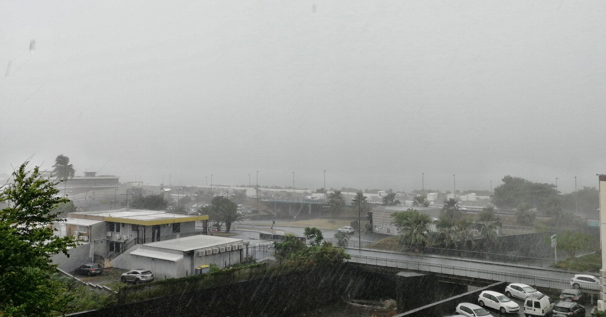 forte pluie à la réunion