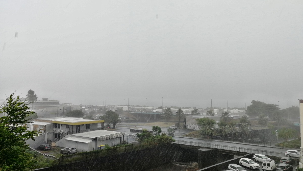 Pluie à Saint-Denis de la Réunion