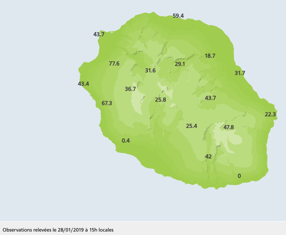 Pluviométrie Réunion