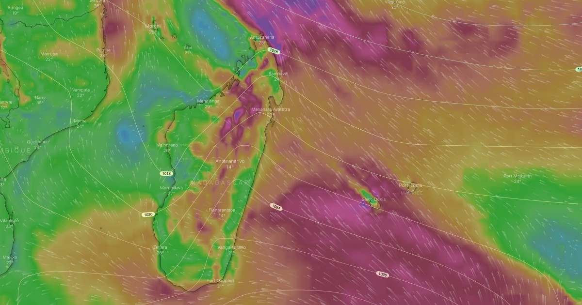 Poussee anticyclonique ocean indien