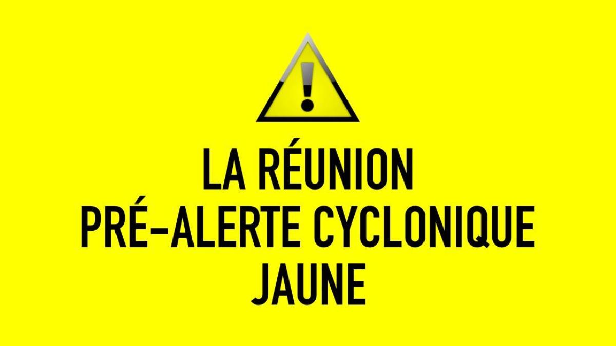 La Réunion en Pré-Alerte cyclonique Jaune depuis 10h ce Jeudi 23 Janvier 2020