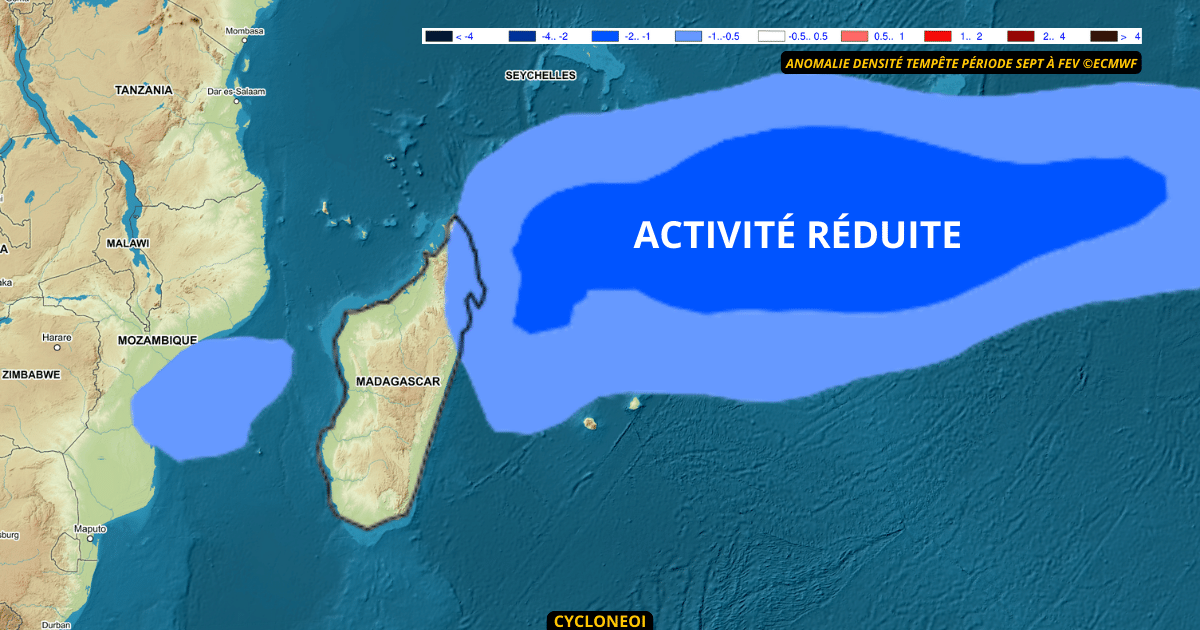 Tendance activité cyclonique - ECMWF