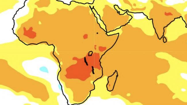 Un début d'hiver austral plus chaud que la normale dans l'océan indien Sud-Ouest