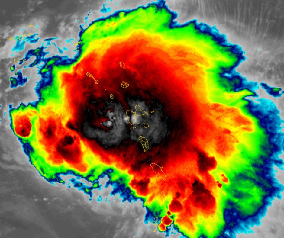 Image IR de la tempête FIONA sur la Guadeloupe
