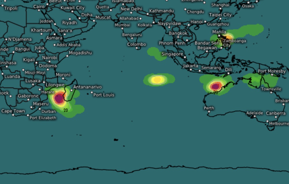 Probabilité formation tempête tropicale