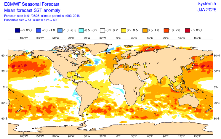 Prévision sainnière hiver austral 2025