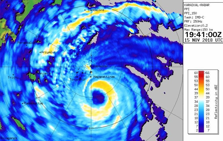 Image radar cyclone GAJA