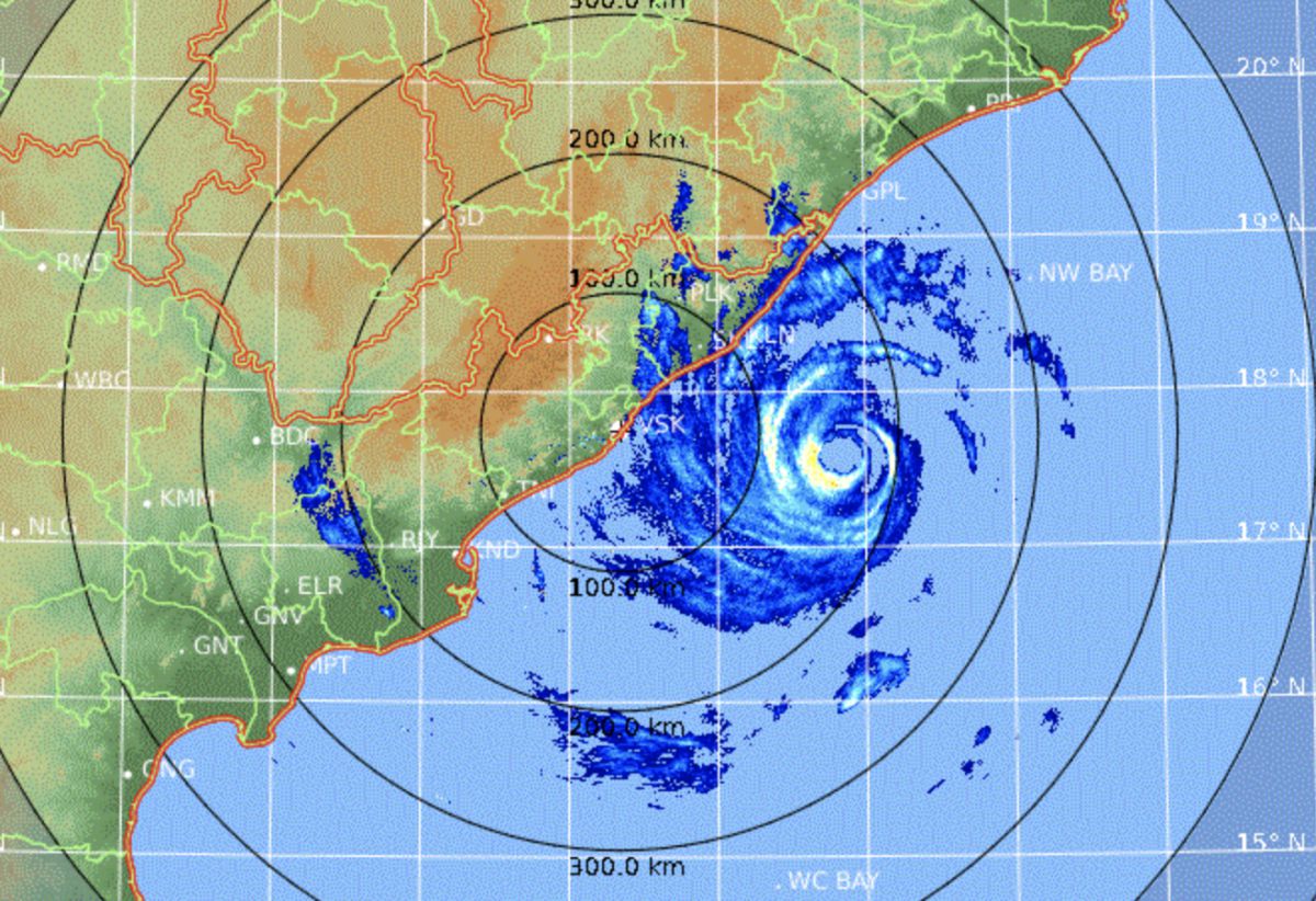 Radar cyclone fani