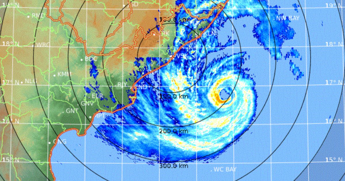 Radar cyclone fani