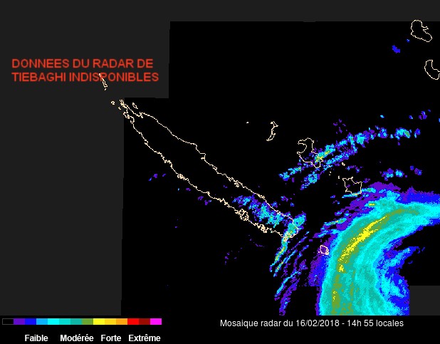 Image radar Nouvelle Calédonie (Météo France)