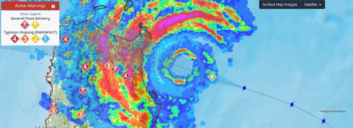 Radar Super Typhon MANGKHUT ©PAGASA