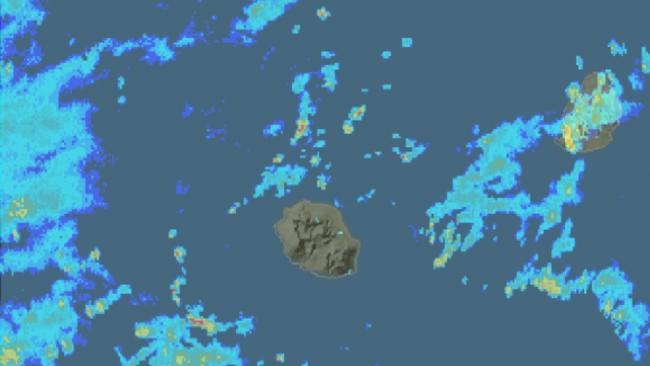 Temps humide et instable sur la Réunion et Maurice