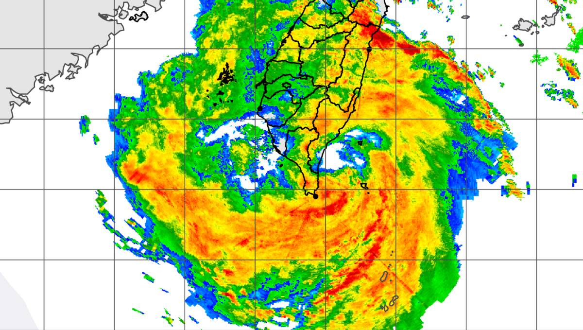 Radar storm bailu taiwan