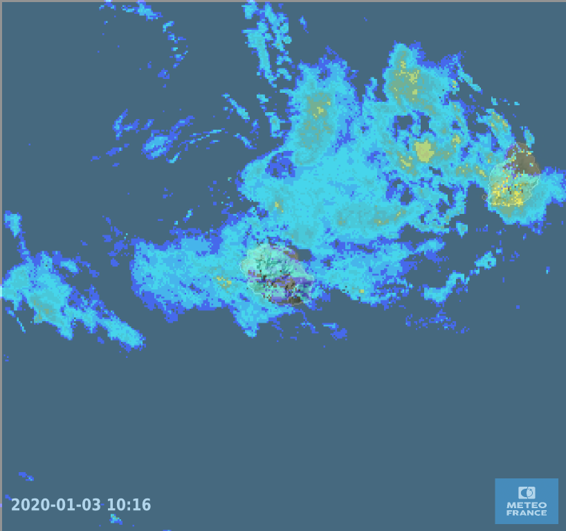 pluie a la reunion radar meteo france