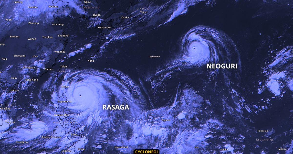 Ragasa et neoguri spectaculaire duo cyclonique dans le pacifique ouest 1 