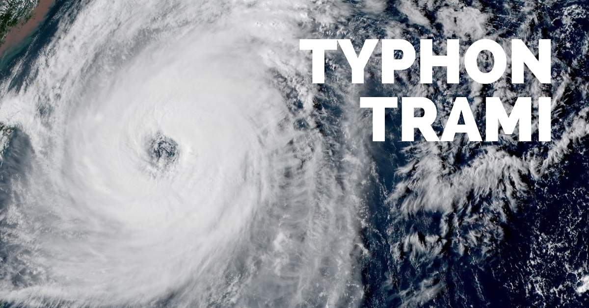 Le typhon TRAMI semble avoir choisi sa cible!