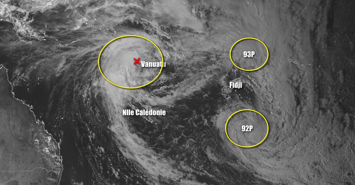 Tempête tropicale au nord de la Nouvelle Calédonie