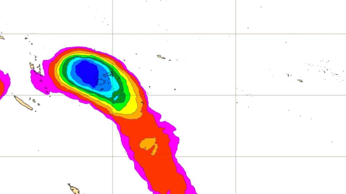 Le risque de formation d'une tempête entre le Vanuatu et les Fidji est très élevé