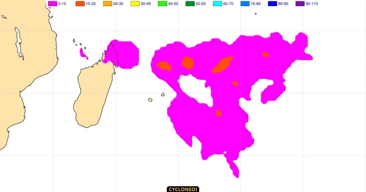 Risque d'activite cyclonique 20230317