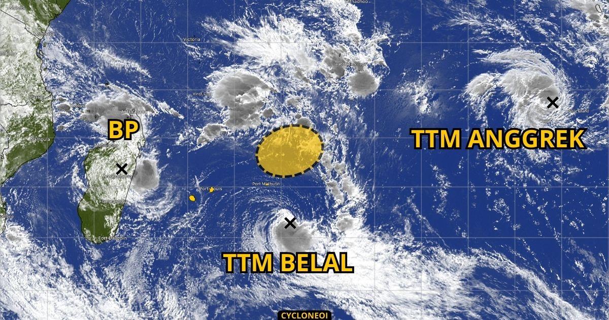 Risque de cyclogene se au nord est des mascareignes