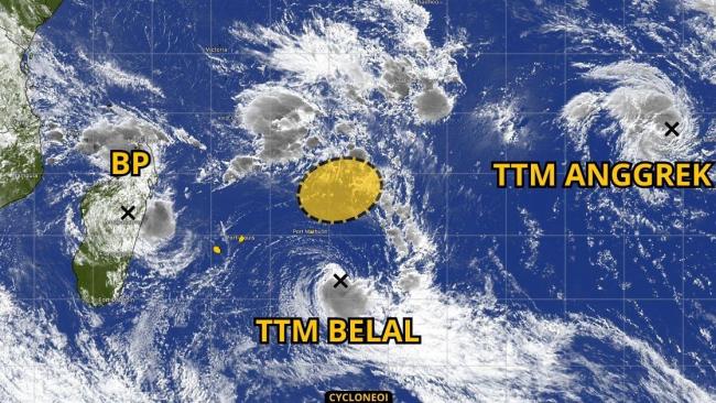 Le risque de cyclogenèse toujours présent dans le Sud-Ouest océan indien