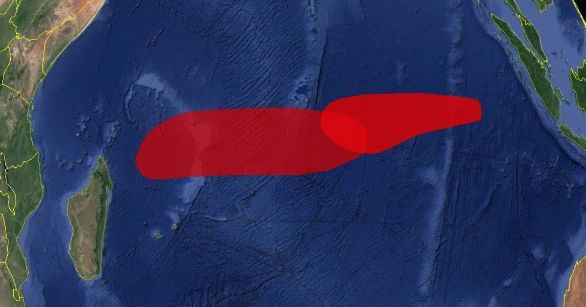 Probabilité de cyclogénèse supérieure à la normale dans l'océan indien sud-ouest