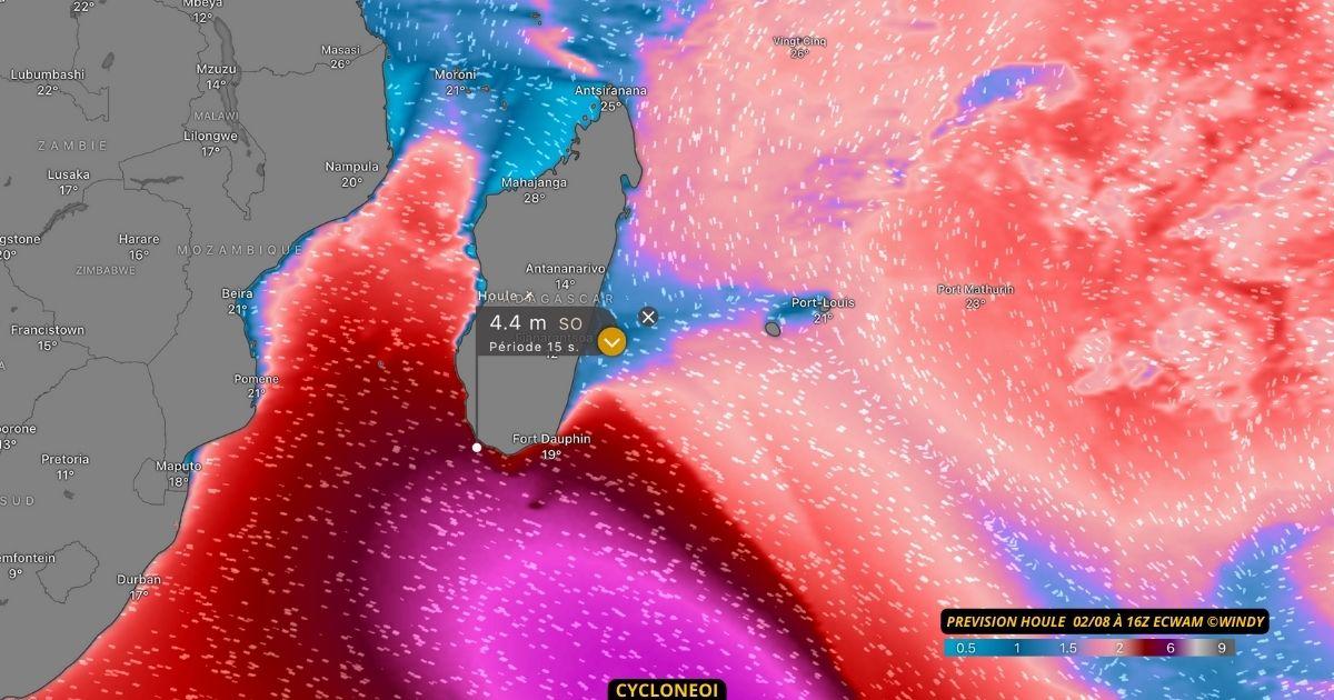 Épisode de houle australe à surveiller cette semaine