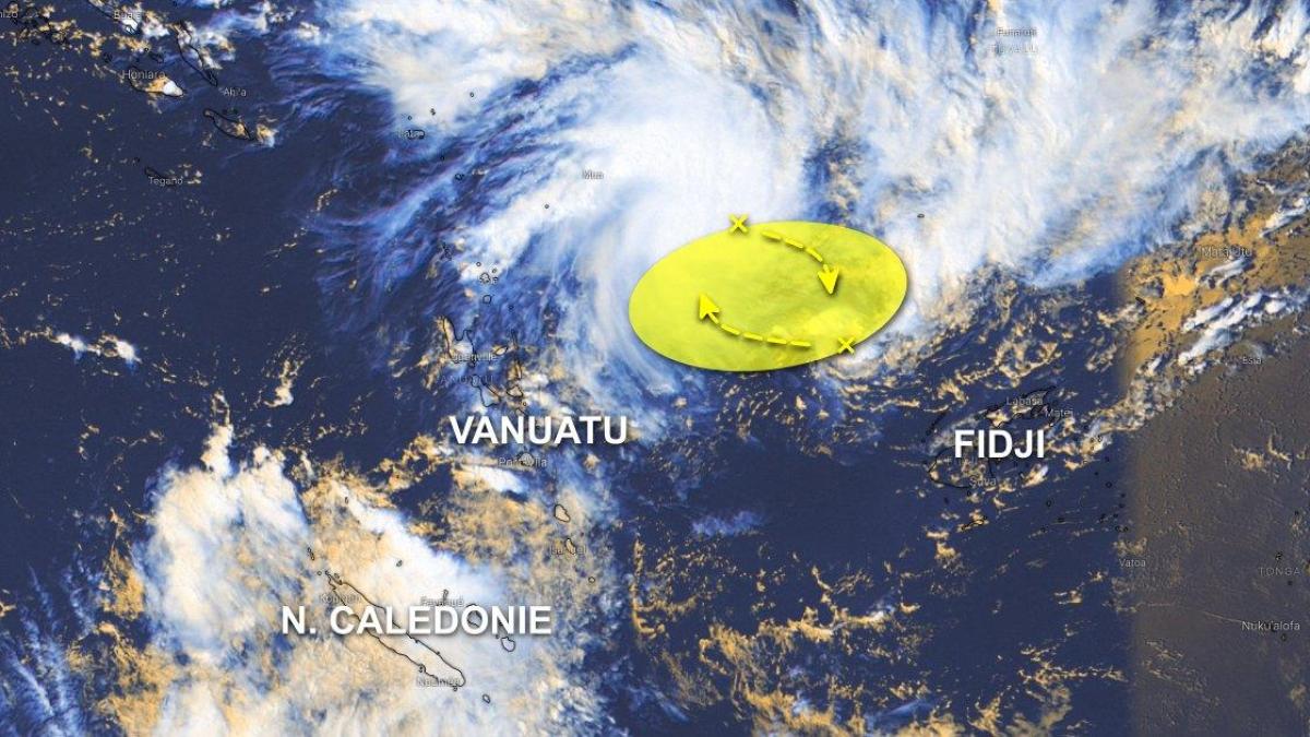 Effet Fujiwara dans le pacifique Sud pour débuter la saison cyclonique 2020/2021