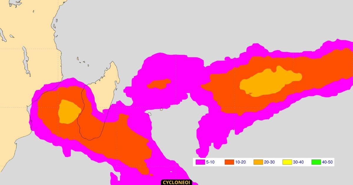 Saison cyclonique 2025/2026 : tendances pour la deuxième moitié de décembre